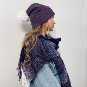 Slouchy Style Knitted Wide Brim Hat