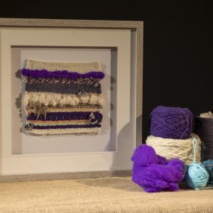 Framed Woven Textiles: Beach Memories