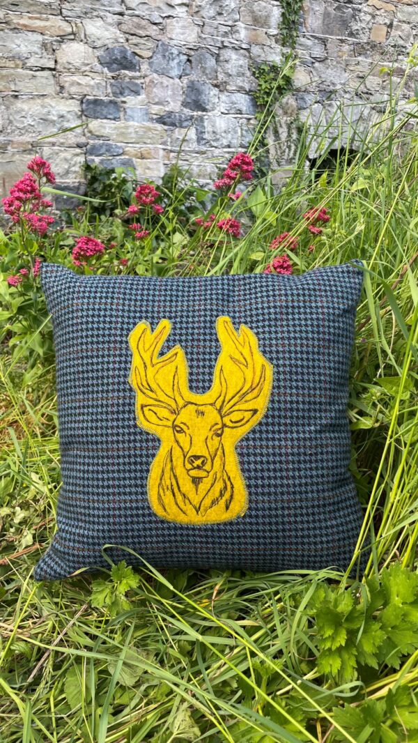 Stag Head Cushion