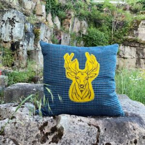 Stag Head Cushion