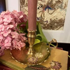 Vintage Brass Chamber Candlestick