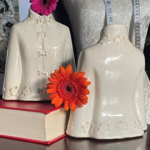 A Pair of Vintage Half Bust Ceramic Vases – Timeless Treasures