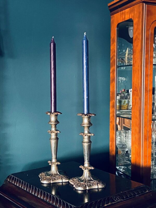 Vintage Silver Plated Candle Sticks From Timeless Treasures